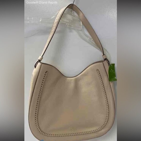 NWT Kate Spade Tan Leather Shoulder Bag Hughes Street Hayess - Picture 6 of 7